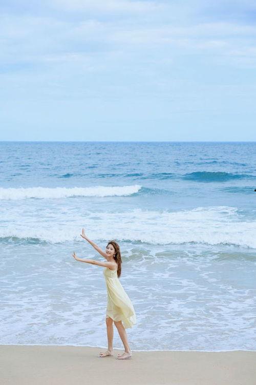 海边文艺照片,文艺光影下的海岸线